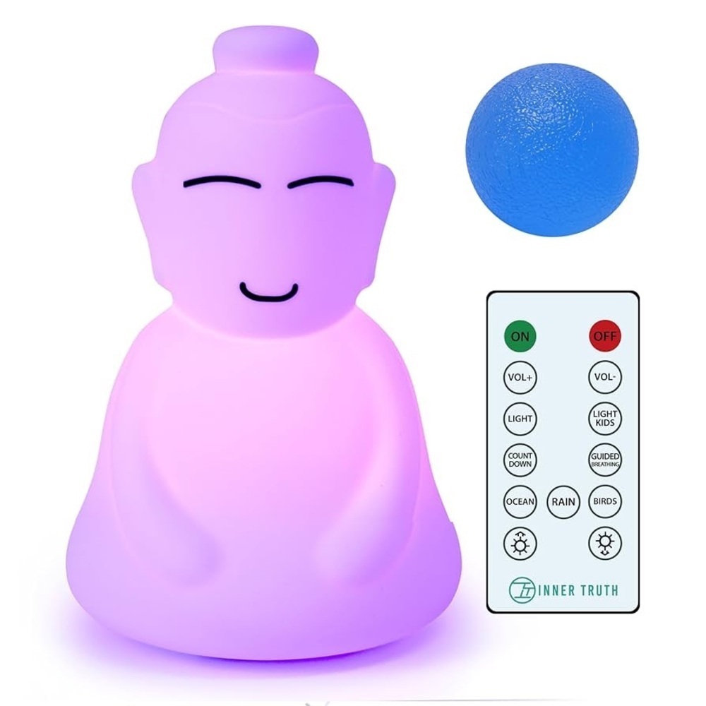 Inner Truth Meditation with Buddha 3in1 Guided Breathing Relief Stress Ball Kit
